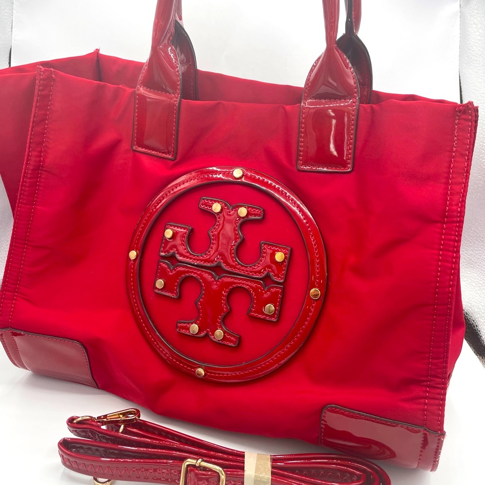 Tory Burch Ella Red Tote